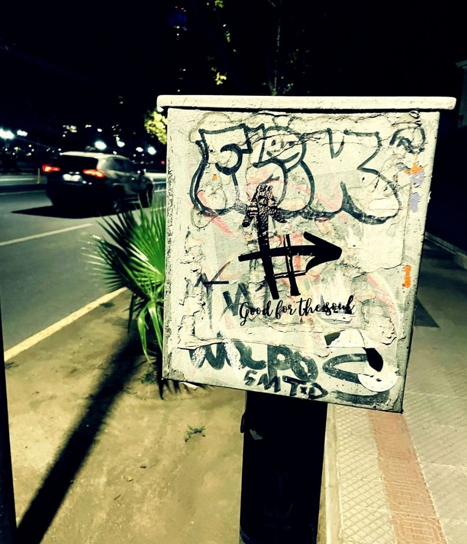 Good for the soul street sticker