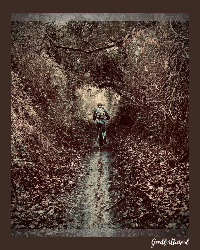 Good for the soul offroad cyclist